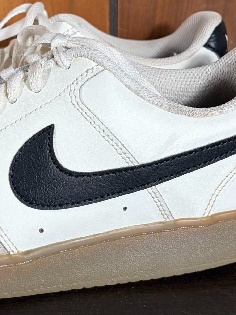 Nike Court Vision Low White/Black/Gum Colorway Mens Sz 8 FQ8075-133
